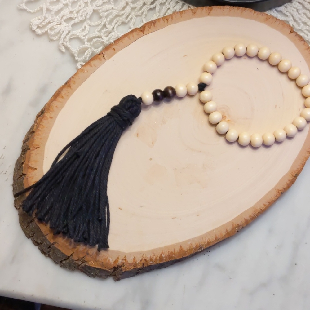 Boho farmhouse tassel beads